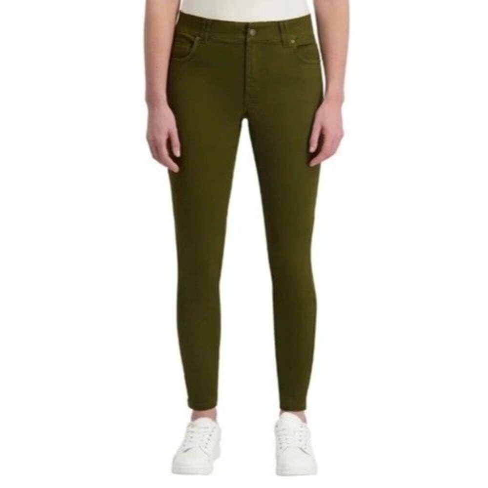Nautica Jeans Women's Size 8 Green Skinny Stretch Sateen Sculpting Pants NWT